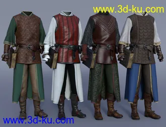 3D打印模型dForce Cleric Outfit Textures的图片