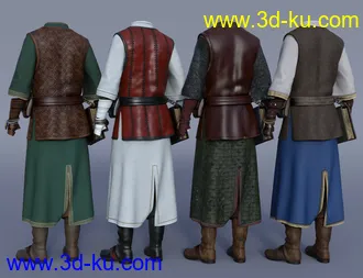 3D打印模型dForce Cleric Outfit Textures的图片
