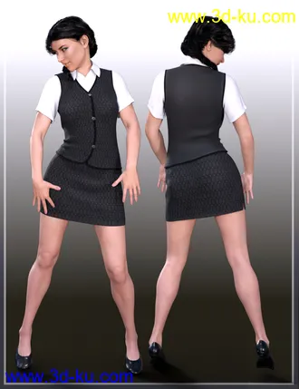 3D打印模型dForce Clerk Outfit for Genesis 8 Females的图片