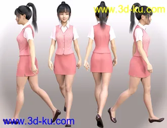 3D打印模型dForce Clerk Outfit for Genesis 8 Females的图片