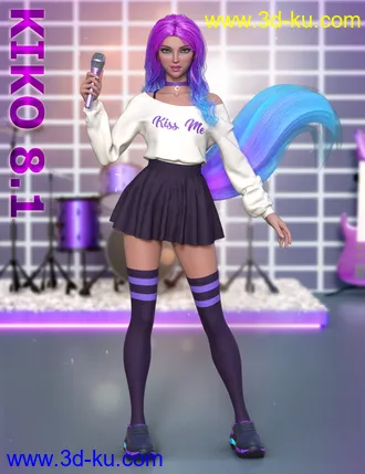 3D打印模型dForce Comfy Outfit for Genesis 8 and Genesis 8.1 Females的图片