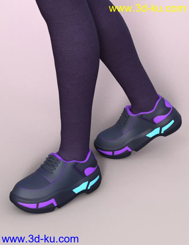 dForce Comfy Outfit for Genesis 8 and Genesis 8.1 Females模型的图片3