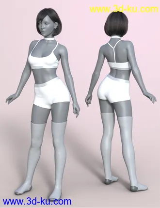 3D打印模型dForce Comfy Outfit for Genesis 8 and Genesis 8.1 Females的图片