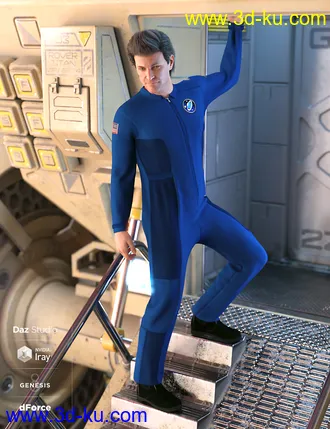 3D打印模型dForce Coveralls and Tools Textures的图片