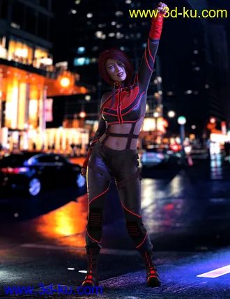3D打印模型dForce CyberGirl Outfits for Genesis 8 Females的图片