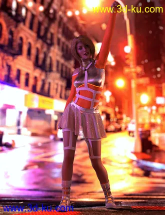 3D打印模型dForce CyberGirl Outfits for Genesis 8 Females的图片