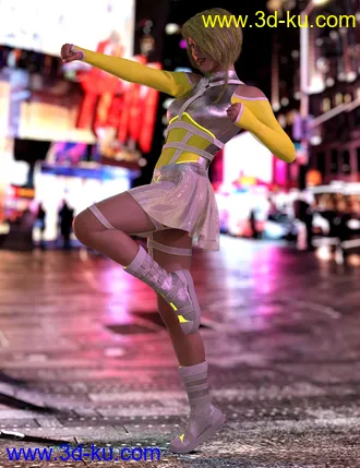 3D打印模型dForce CyberGirl Outfits for Genesis 8 Females的图片