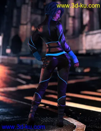 3D打印模型dForce CyberGirl Outfits for Genesis 8 Females的图片