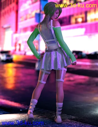 3D打印模型dForce CyberGirl Outfits for Genesis 8 Females的图片