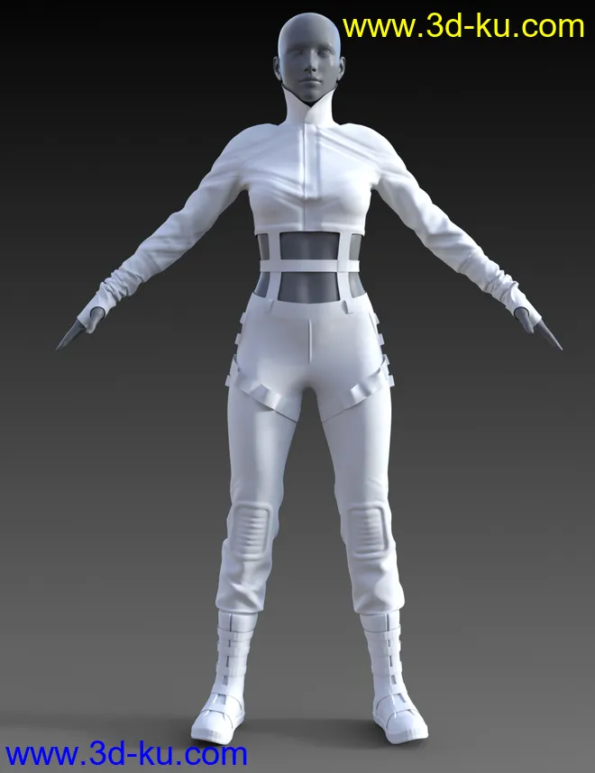 dForce CyberGirl Outfits for Genesis 8 Females模型的图片10