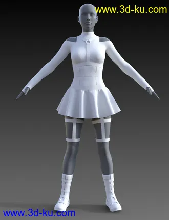 3D打印模型dForce CyberGirl Outfits for Genesis 8 Females的图片