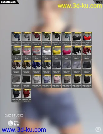 3D打印模型dForce Dallas Closet for Genesis 8 Female(s)的图片