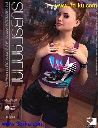 3D打印模型dForce Dallas Closet Substantial Textures的图片