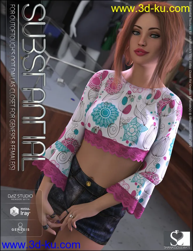 dForce Dallas Closet Substantial Textures模型的图片5