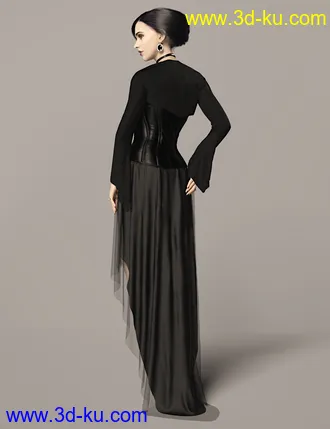 3D打印模型dForce Dark Vamp Outfit for Genesis 8 and 8.1 Females的图片