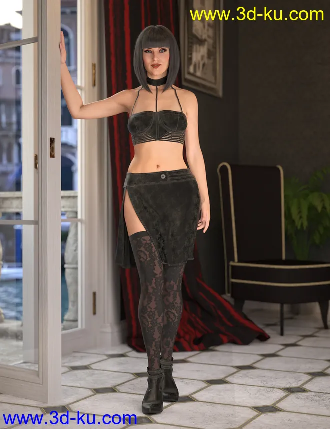 dForce Date Night for Genesis 8 Female模型的图片1