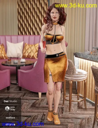3D打印模型dForce Date Night Outfit Textures的图片