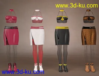 3D打印模型dForce Date Night Outfit Textures的图片