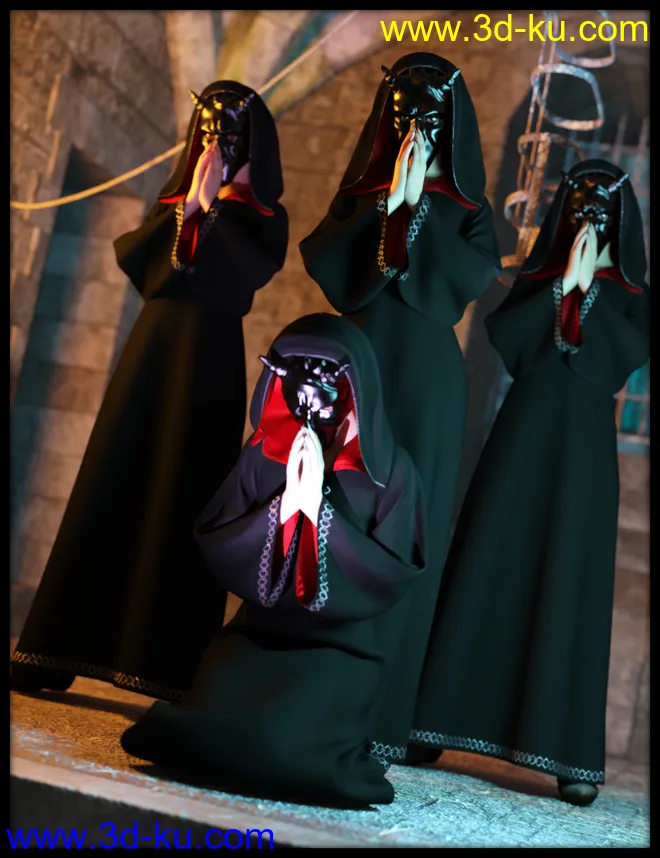 dForce Devil's Children Outfits for Genesis 8 Female模型的图片2