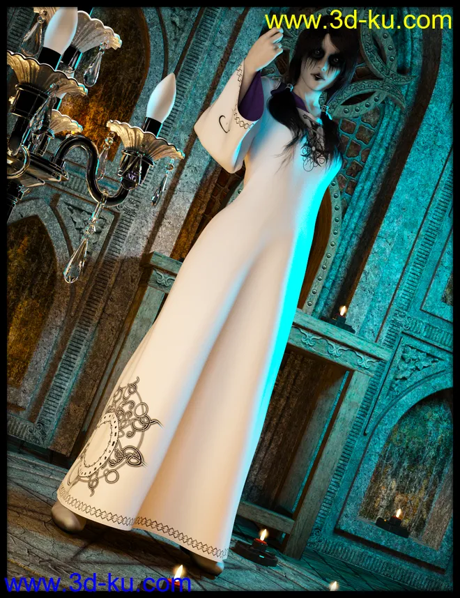 dForce Devil's Children Outfits for Genesis 8 Female模型的图片3