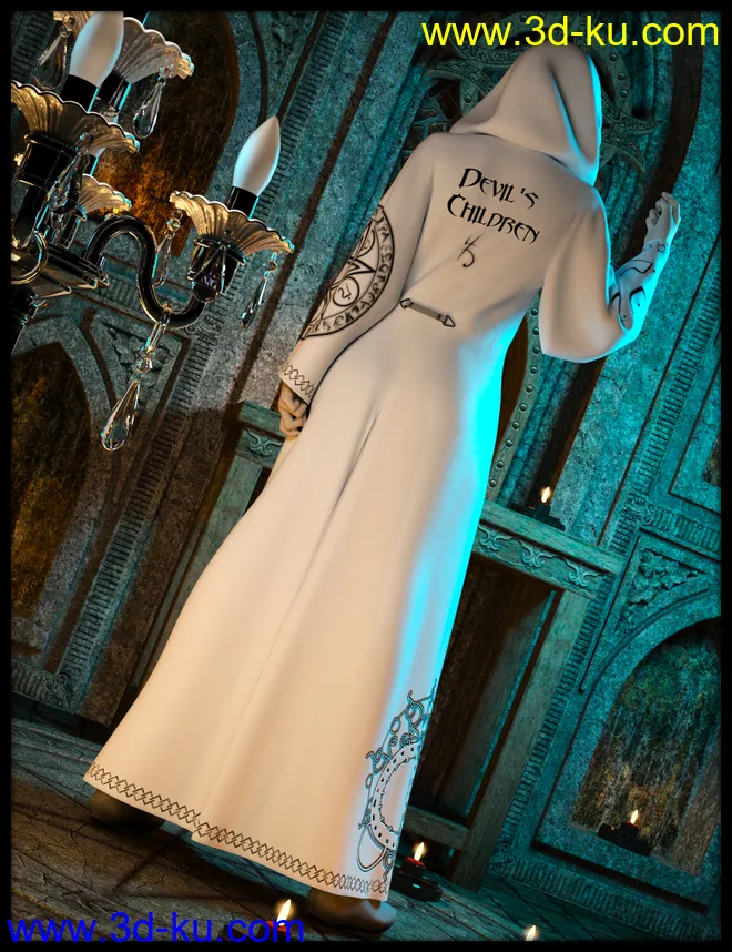 dForce Devil's Children Outfits for Genesis 8 Female模型的图片4