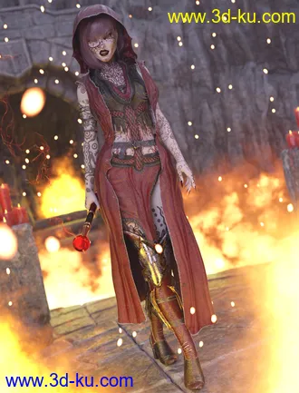 3D打印模型dForce Diabolus Outfit for Genesis 8 and 8.1 Female的图片