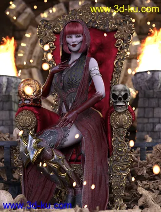 3D打印模型dForce Diabolus Outfit for Genesis 8 and 8.1 Female的图片