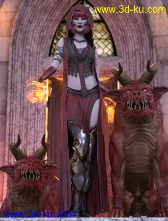 3D打印模型dForce Diabolus Outfit for Genesis 8 and 8.1 Female的图片