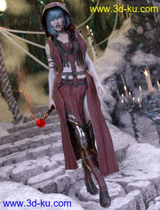 3D打印模型dForce Diabolus Outfit for Genesis 8 and 8.1 Female的图片
