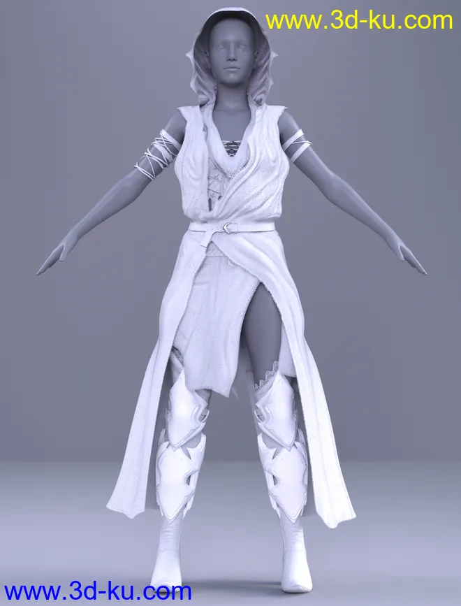 dForce Diabolus Outfit for Genesis 8 and 8.1 Female模型的图片6