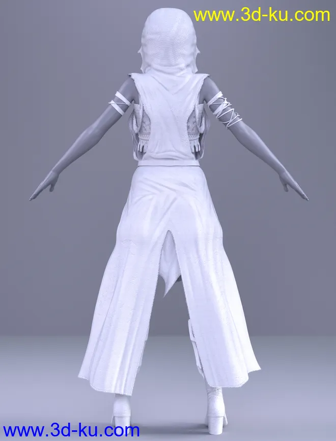 dForce Diabolus Outfit for Genesis 8 and 8.1 Female模型的图片7