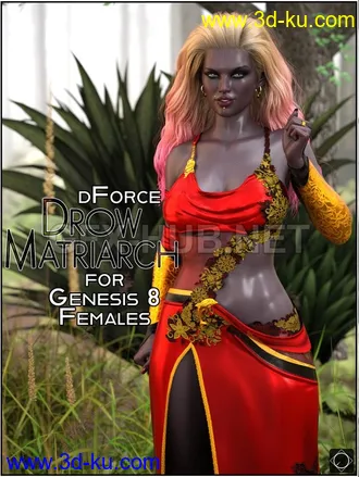 3D打印模型dForce Drow Matriarch for Genesis 8 Females的图片