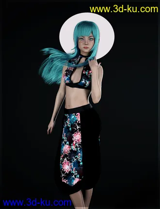 3D打印模型dForce Eastern Wind Outfit for Genesis 8 Females的图片