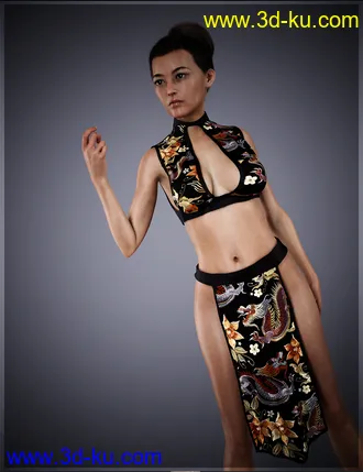 3D打印模型dForce Eastern Wind Outfit for Genesis 8 Females的图片
