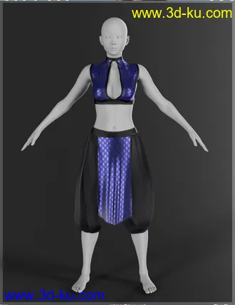 3D打印模型dForce Eastern Wind Outfit for Genesis 8 Females的图片