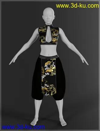3D打印模型dForce Eastern Wind Outfit for Genesis 8 Females的图片
