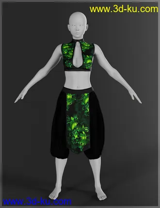3D打印模型dForce Eastern Wind Outfit for Genesis 8 Females的图片