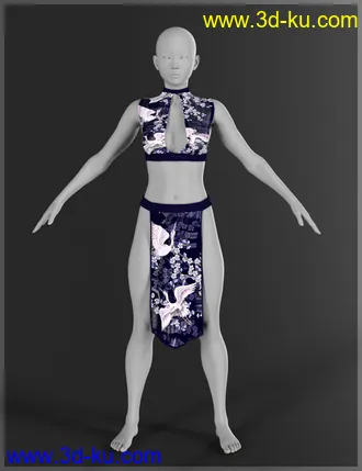 3D打印模型dForce Eastern Wind Outfit for Genesis 8 Females的图片