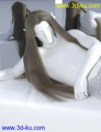 3D打印模型dForce Elven Lord Hair for Genesis 8的图片