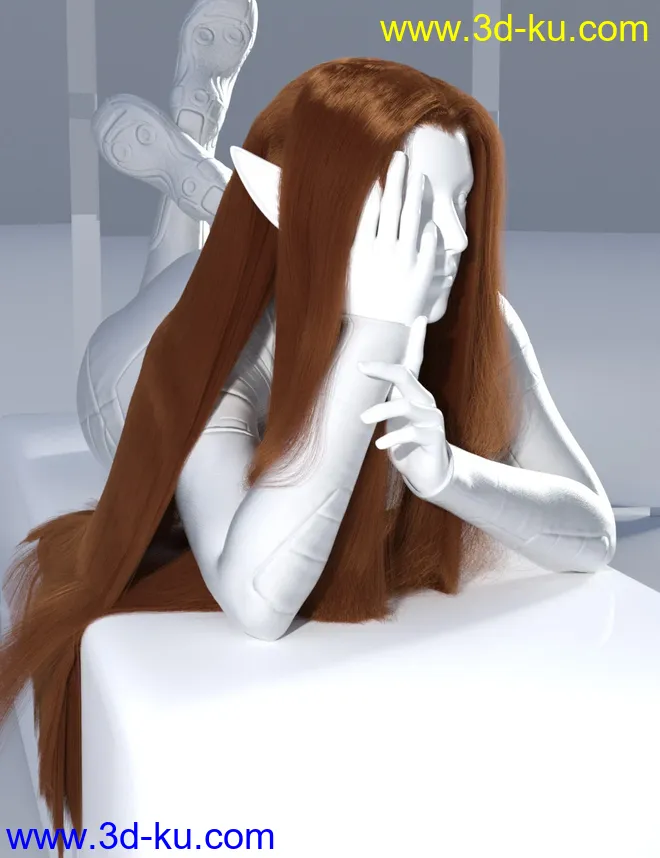 dForce Elven Lord Hair for Genesis 8模型的图片9