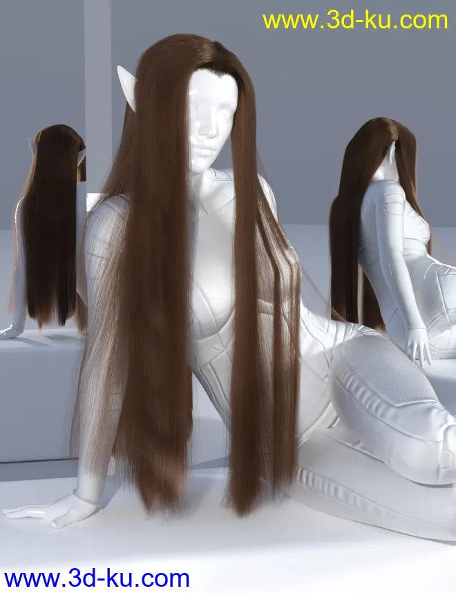 dForce Elven Lord Hair for Genesis 8模型的图片10