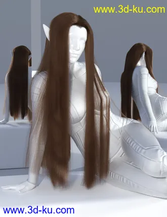 3D打印模型dForce Elven Lord Hair for Genesis 8的图片