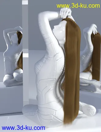 3D打印模型dForce Elven Lord Hair for Genesis 8的图片