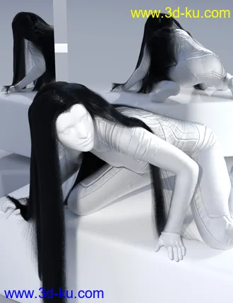 3D打印模型dForce Elven Lord Hair for Genesis 8的图片