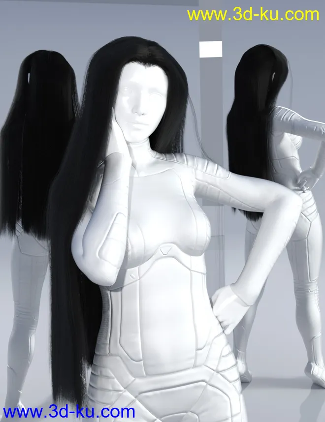 dForce Elven Lord Hair for Genesis 8模型的图片13