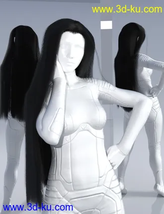 3D打印模型dForce Elven Lord Hair for Genesis 8的图片