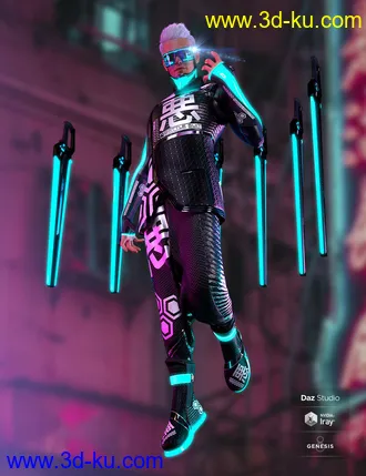 3D打印模型dForce Evil Night Walker for Genesis 8 Males的图片