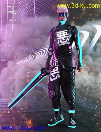 3D打印模型dForce Evil Night Walker for Genesis 8 Males的图片