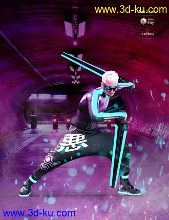 3D打印模型dForce Evil Night Walker for Genesis 8 Males的图片