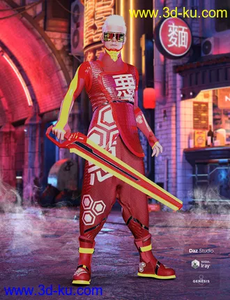3D打印模型dForce Evil Night Walker for Genesis 8 Males的图片